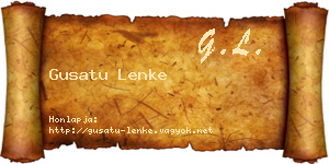 Gusatu Lenke névjegykártya